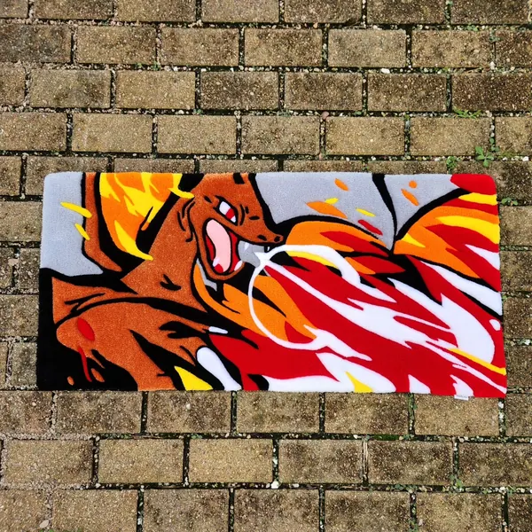 Charizard, a hand-tufted rug by Made By Juice