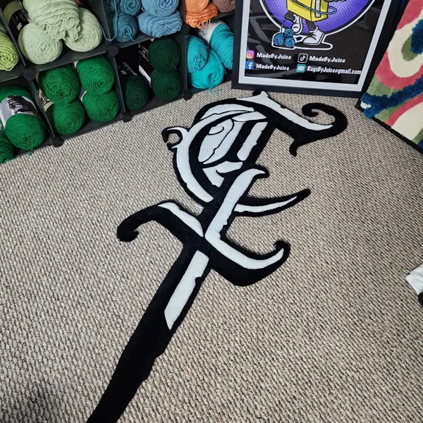 Cultivated Tattoo, a hand-tufted rug by Made By Juice