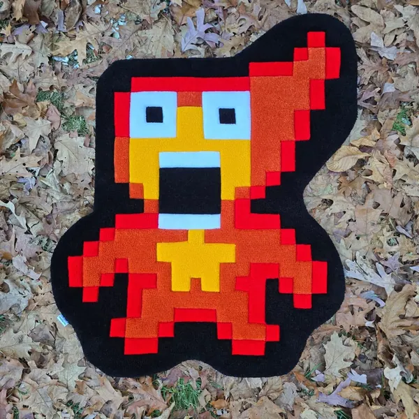 Flames Hot Man, a hand-tufted rug by Made By Juice