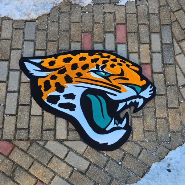 Jacksonville Jaguars, a hand-tufted rug by Made By Juice