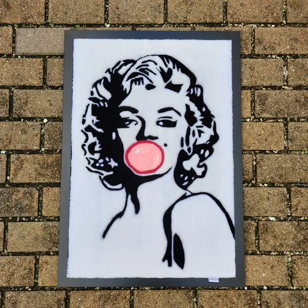 Marilyn Monroe, a hand-tufted rug by Made By Juice