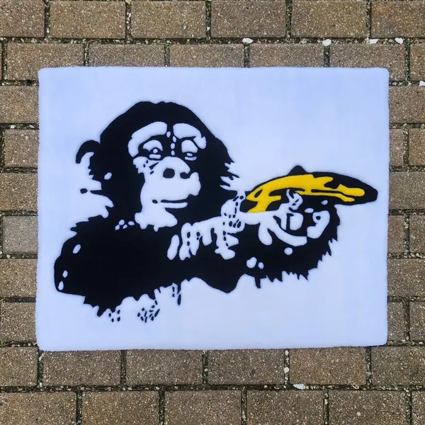 Monkey, a hand-tufted rug by Made By Juice
