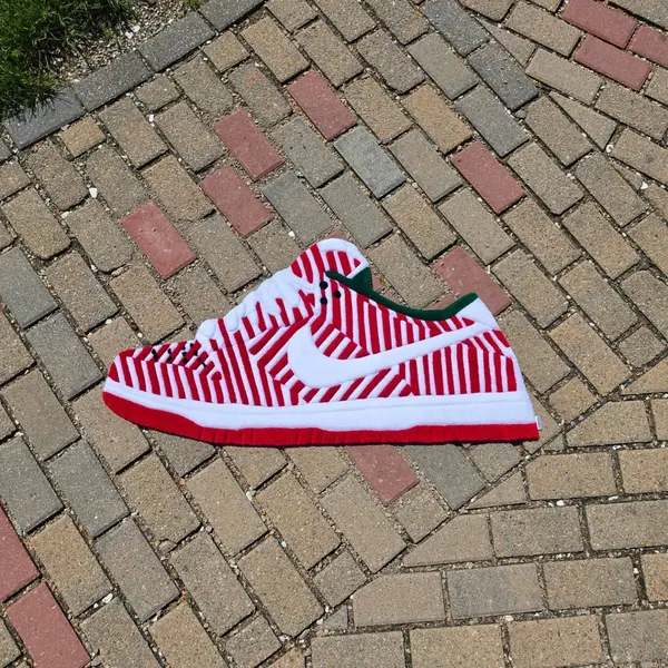 Nike SB Dunk Low "Candy Cane", a hand-tufted rug by Made By Juice
