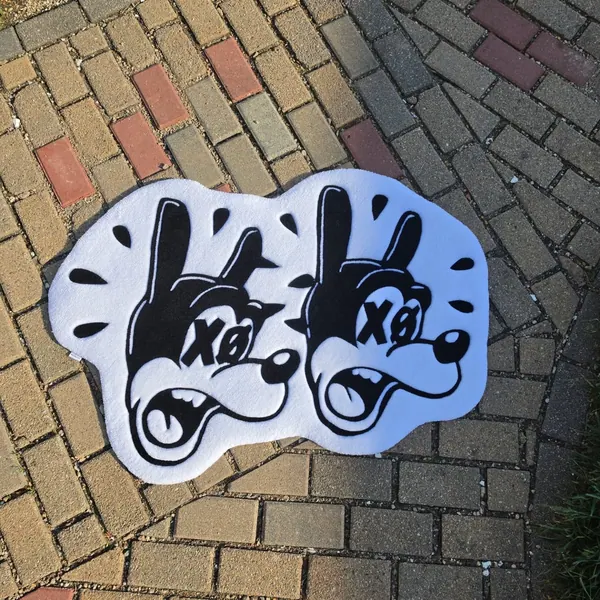 Paid For With Art, a hand-tufted rug by Made By Juice