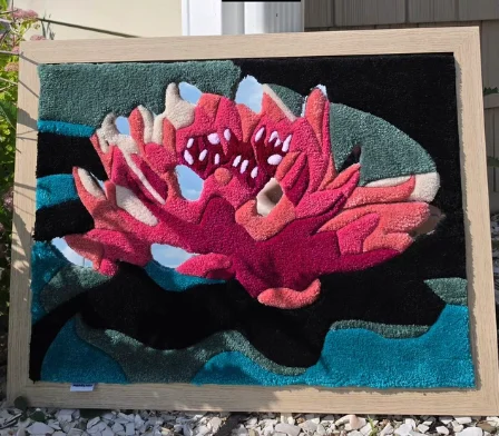 Lotus Flower, a hand-tufted rug for sale